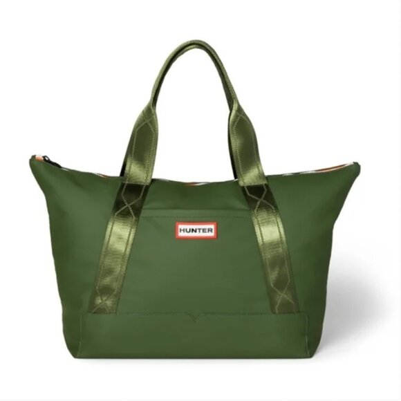 Hunter for Target Handbags - Gently Used Hunter for Target Green and Orange Oversized Zipper Tote Bag